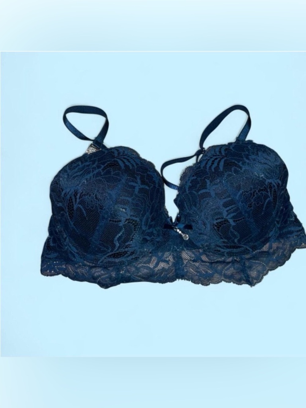 Lascana Lace Balconette Rhinestone adorned Bra 32C
